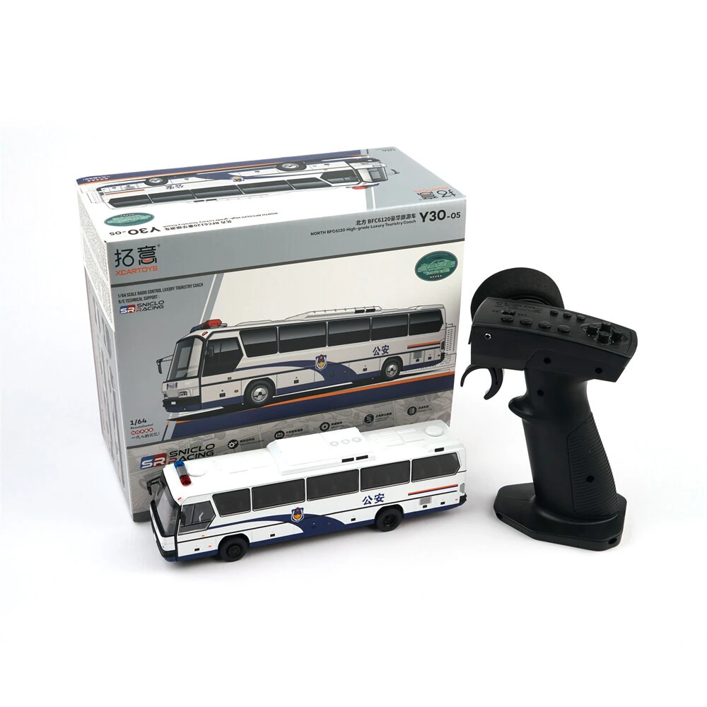 SNICLO x XCARTOYS 1/64 BFC6120 Public Security RC Bus Y30-05