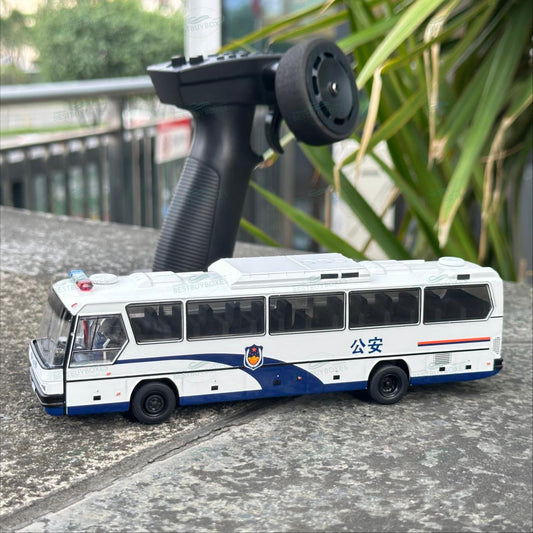 SNICLO x XCARTOYS 1/64 BFC6120 Public Security RC Bus – 2.4G Full Proportional Diecast Coach Y30-05