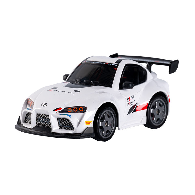 WHOOSH 1:43 Mini 4WD RC Drift Car – Toyota Supra GT4 / Mitsubishi