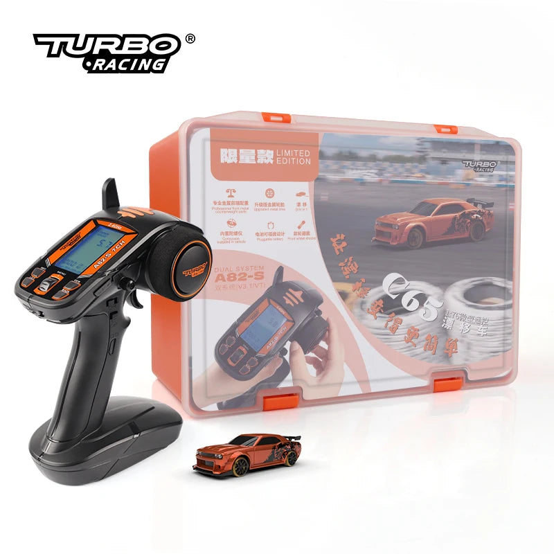 Turbo Racing 1:76 C65 Limited Edition RC Car Drift with Gyro RTR - Full Proportional Remote Control