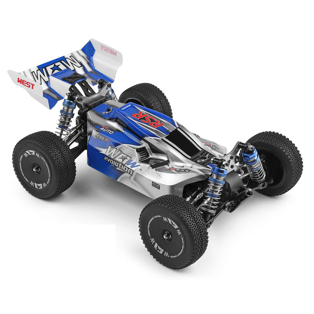 Wltoys 144011 Brushed 1/14 Scale 2.4G 4WD High-Speed RC Car - 65km/h, Metal Chassis, Upgraded 550 Motor