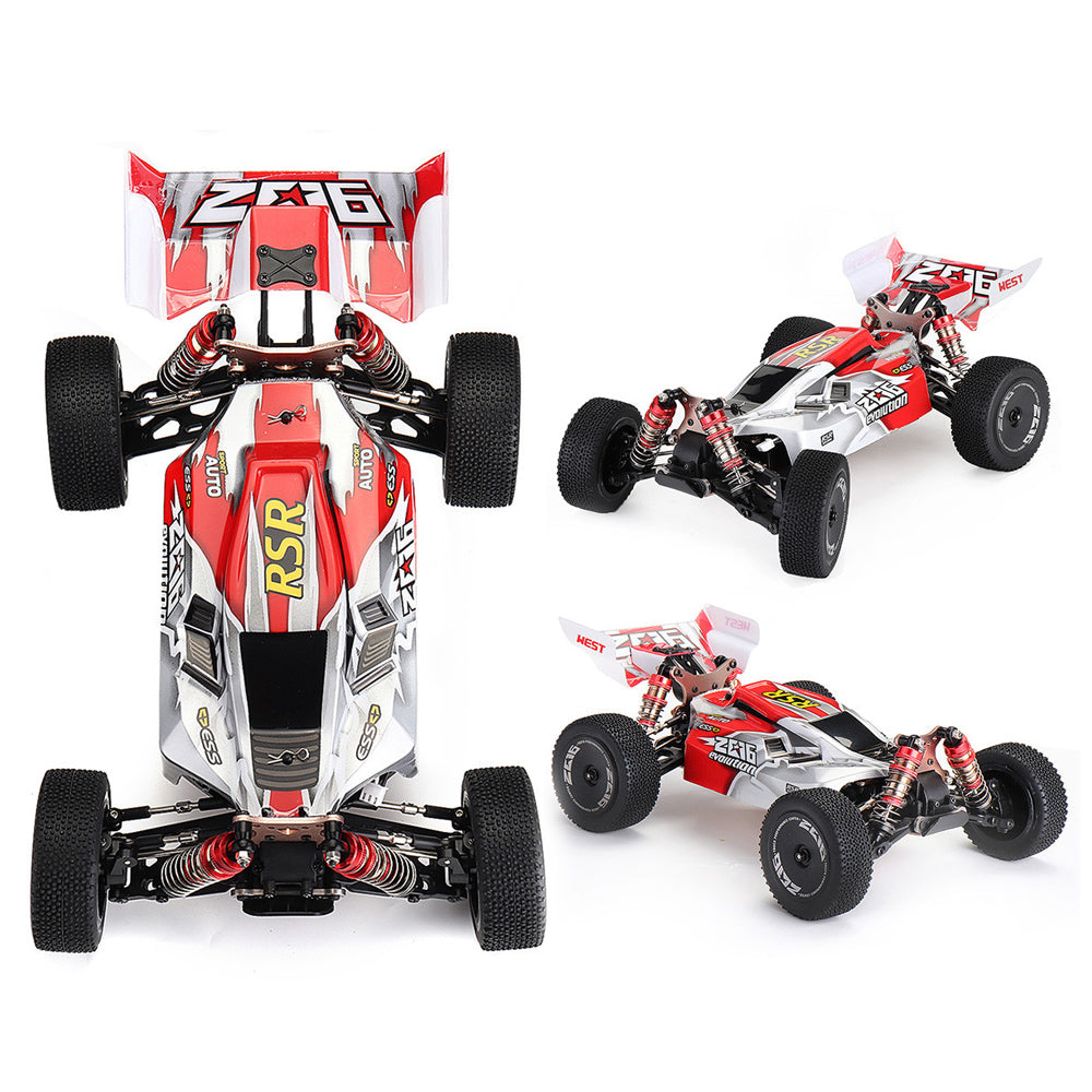 Wltoys 144012 1/14 Scale 2.4G 4WD High-Speed Racing RC Car with Carbon Fiber Chassis - 60km/h, 7.4V 1500mAh