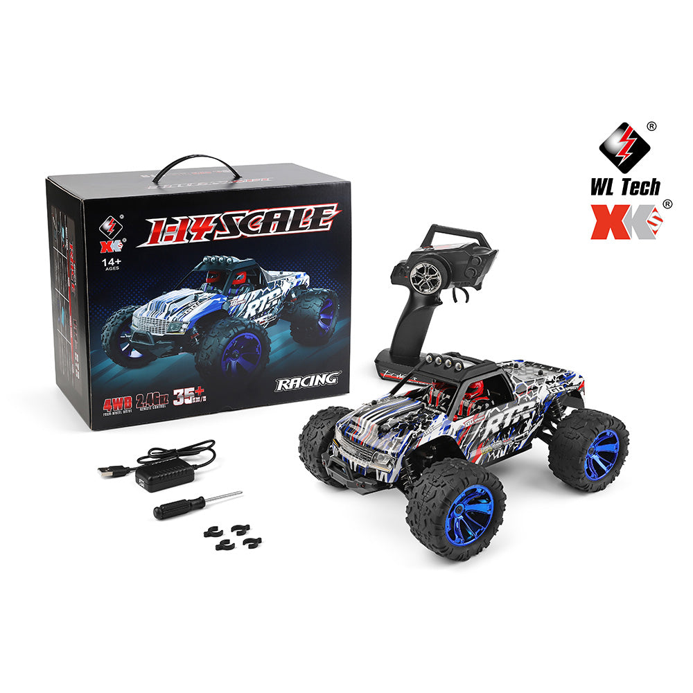 WLTOYS 144018 1:14 Scale Electric 4WD RC Monster Truck - 35KM/h High ...