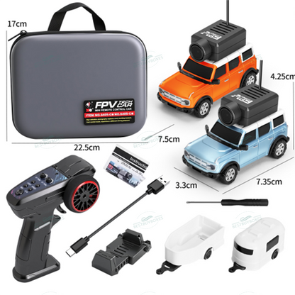 WLtoys XK 6405-C 6406-C | 1/64 Scale FPV Mini RC Car, Camera, APP + Remote Control