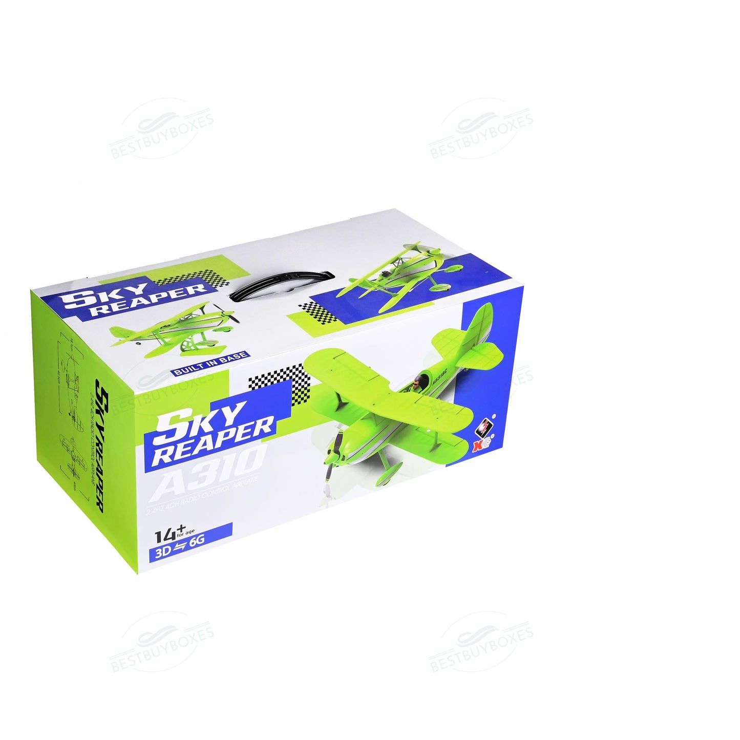 WLTOYS XK A310 4-Channel RC Biplane Airplane – 3D/6G Gyro, Brushless Motor, Beginner to Aerobatic Trainer