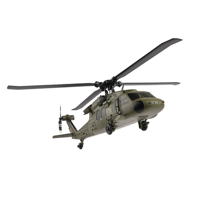 WLTOYS XK K170 BlackHawk UH-60L RC Helicopter - 4-Channel, Brushless Motor, Military Green