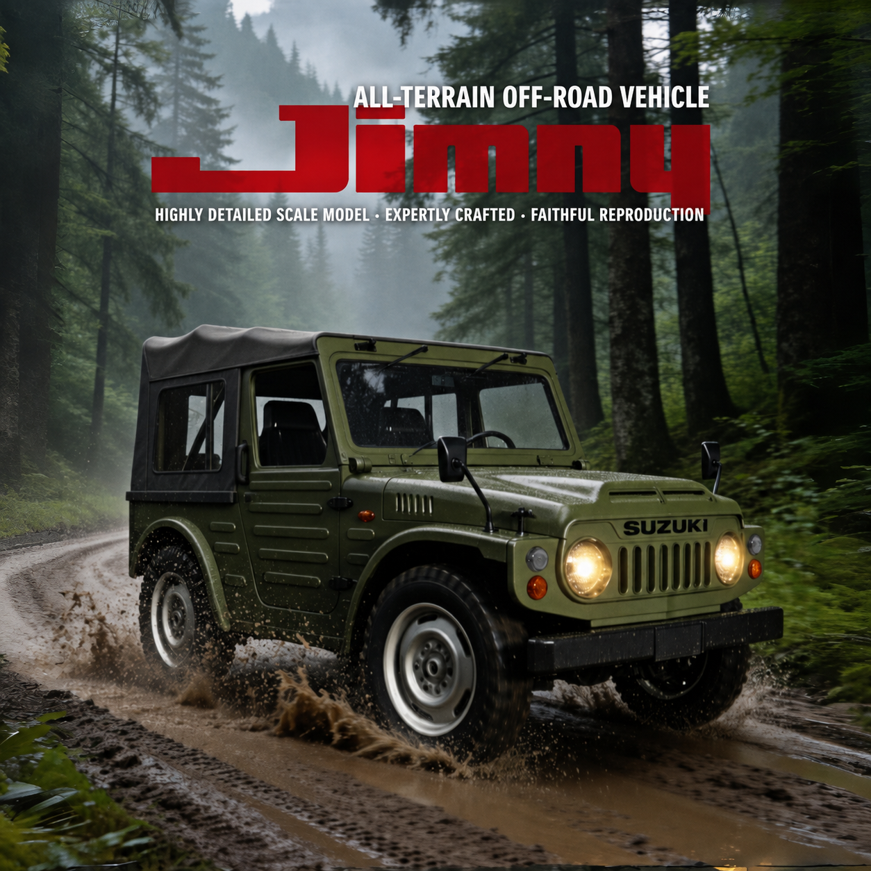 WPL C84-1S RTR 1/10 Suzuki Jimny SJ10 Type 4 RC Crawler – Factory Upgraded 4WD Trail Truck