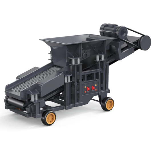 YI GONG YG180 1/50 Electric Vibrating Sand Sieve Machine with Conveyor, LED Lights & Sound
