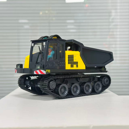 YiGong T14R Panther 1/50 RTR Electric RC Crawler Dump Truck – Metal Parts, LED Lights, 360° Rotation