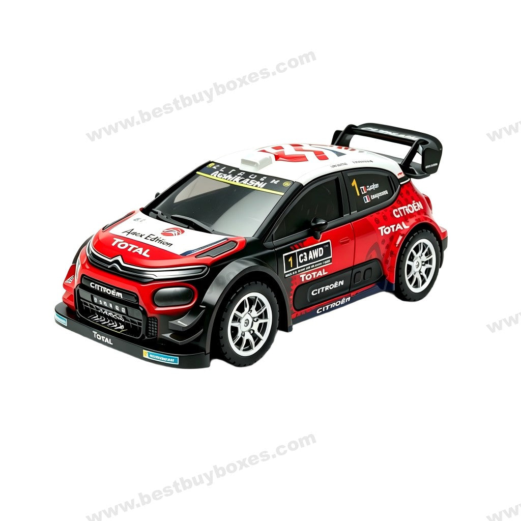 ZM 1:43 Full Proportional 4WD Mini RC Drift Rally Car – Alloy Body, Gyro, LED Lights